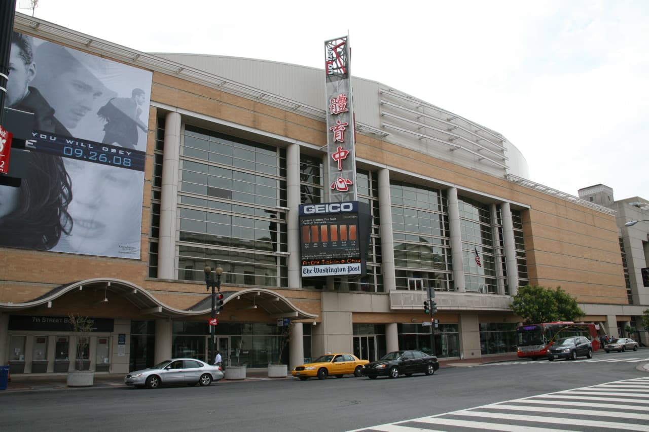 Capital One Arena aerial view